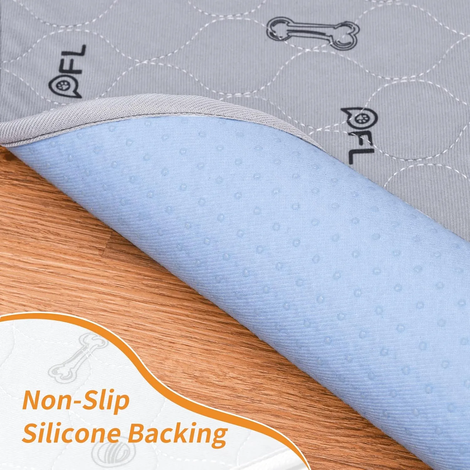 PICK FOR LIFE Washable Dog Pee Pad 72x72 Extra Large, Fast Absorbent Puppy Pads, Reusable Dog Training Pads Waterproof,Non-Slip Whelping Pad for Pet, Playpen, Incontinence, Housebreaking