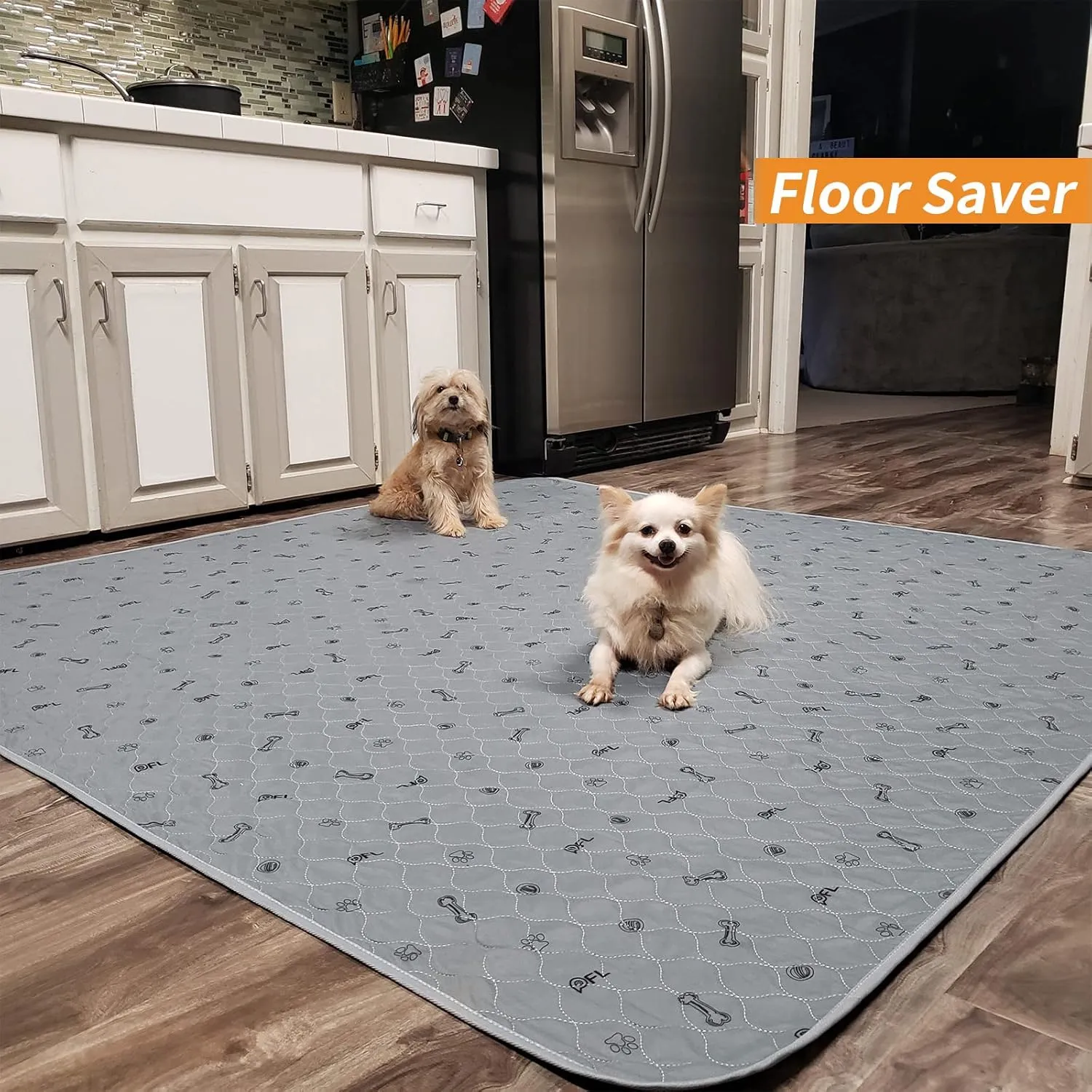 PICK FOR LIFE Washable Dog Pee Pad 72x72 Extra Large, Fast Absorbent Puppy Pads, Reusable Dog Training Pads Waterproof,Non-Slip Whelping Pad for Pet, Playpen, Incontinence, Housebreaking
