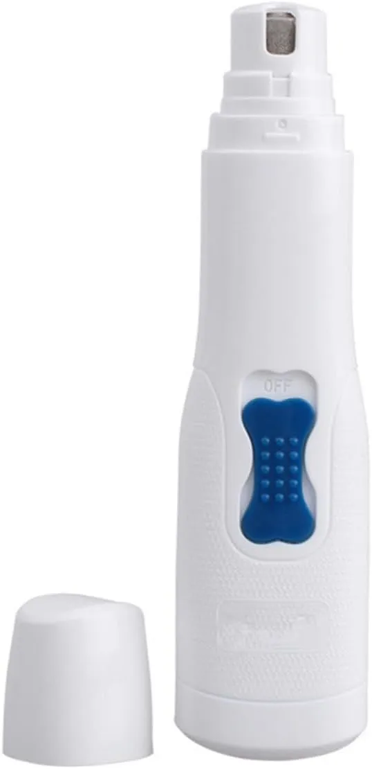 POPETPOP Electric Pet Nail Trimmer Clipper for Dogs Cats and Kittens Ergonomic Design Low Noise Technology Safe and Efficient Nail Grooming Tool Battery Powered Easy to Use for Home