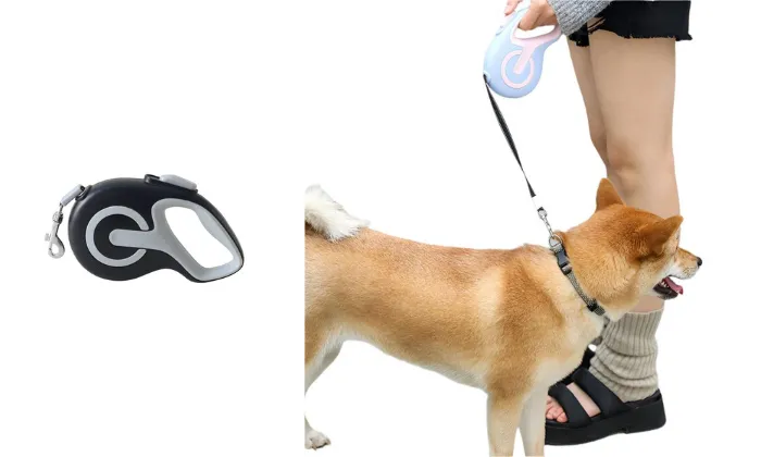 Premium Rubber Automatic Retractable Dog Leash