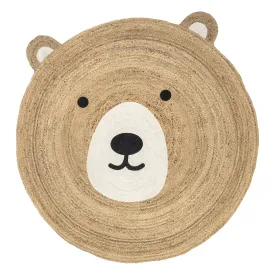 Ravenna Bear Handwoven Kids Jute Area Rug