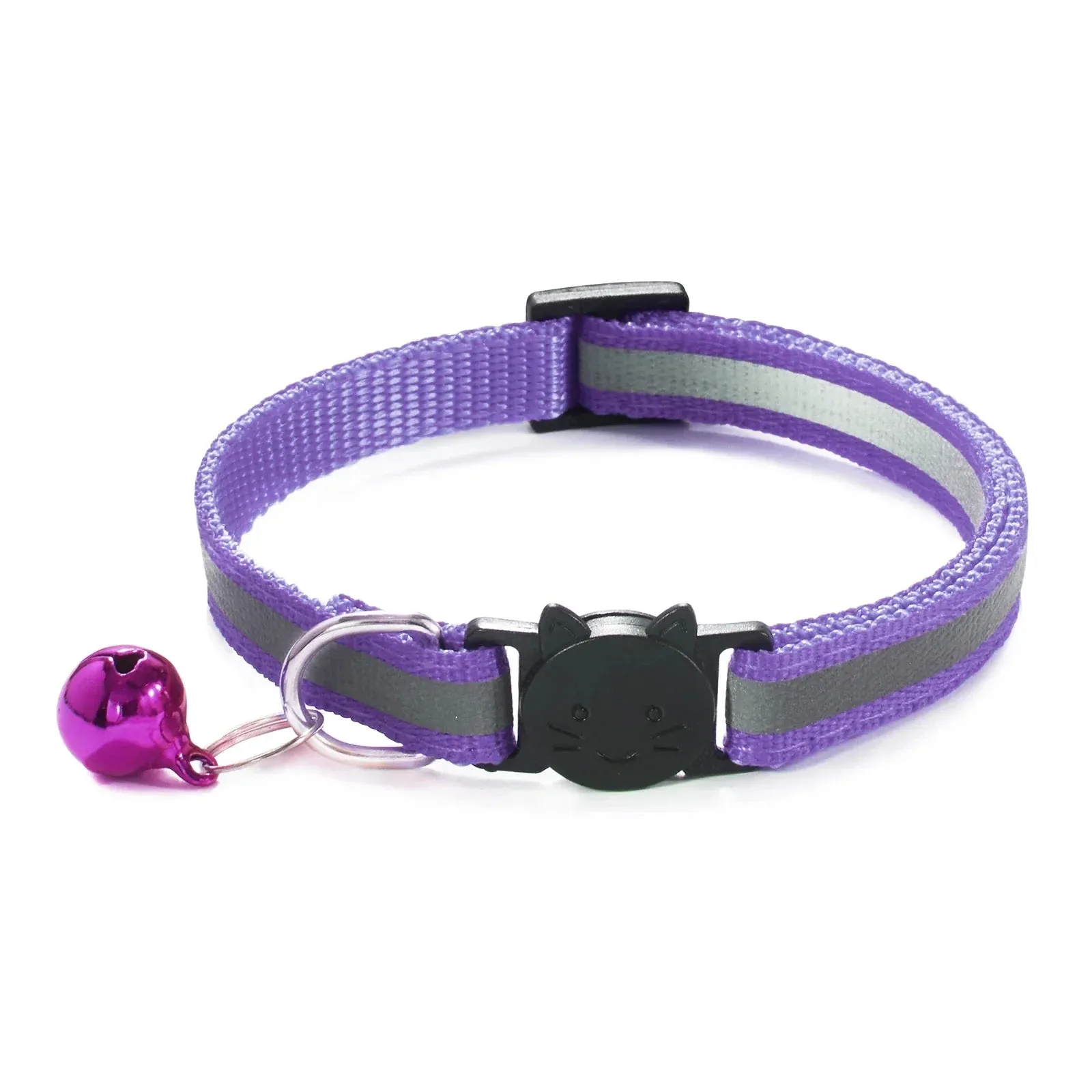 Reflective Breakaway Cat Collar with Bell - Adjustable and Soft