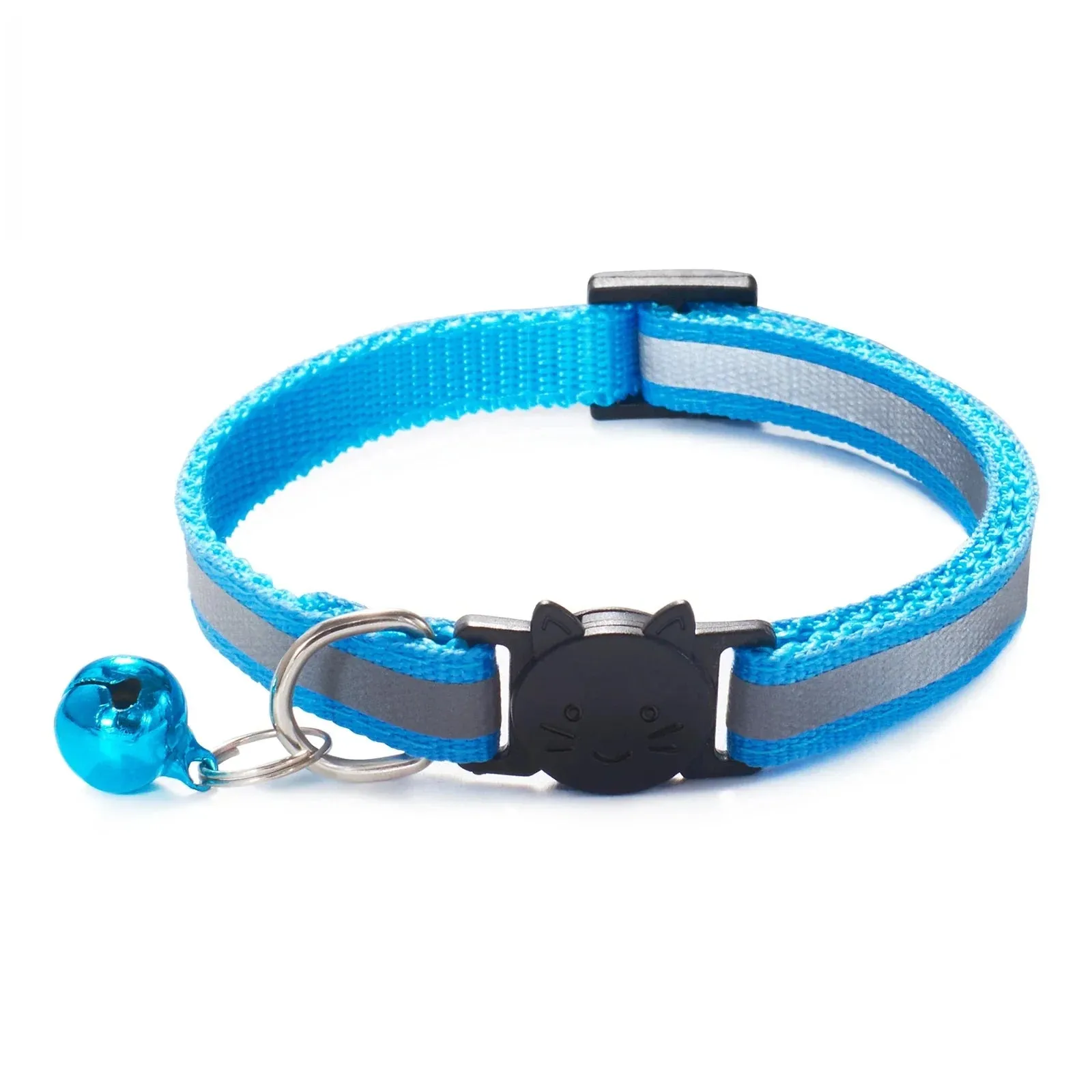Reflective Breakaway Cat Collar with Bell - Adjustable and Soft