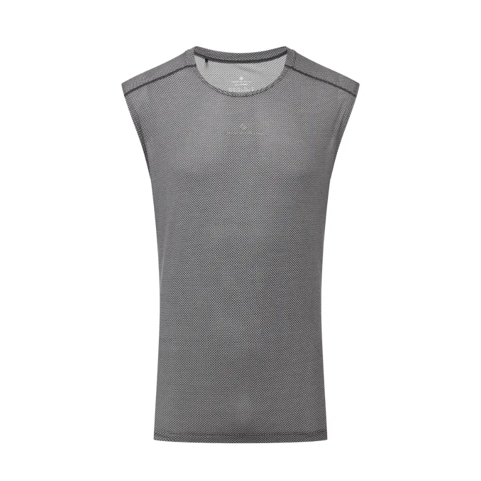 Ronhill Men's Tech Golden Hour Tank in Black Matrix SS25