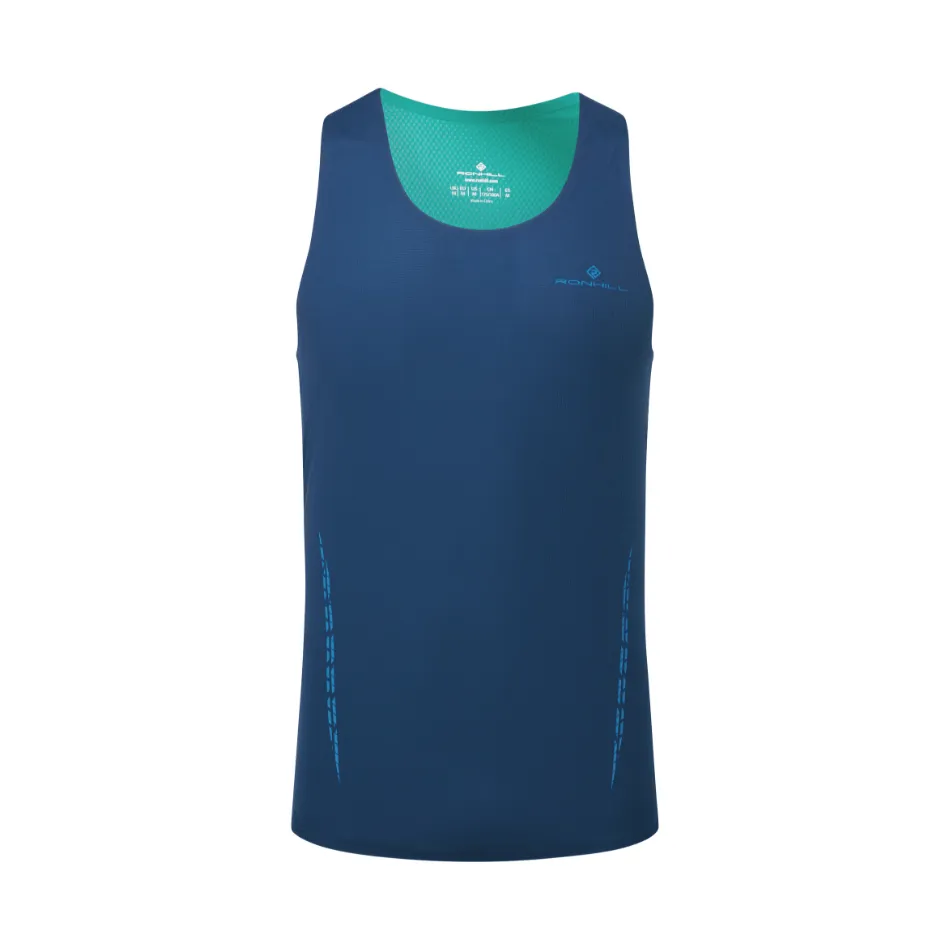 Ronhill Men's Tech Race Vest in Dark Navy/Deep Laguna SS25