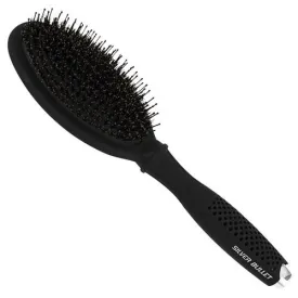 SILVER BULLET Black Velvet Cushion Hair Brush