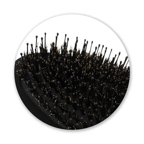 SILVER BULLET Black Velvet Cushion Hair Brush