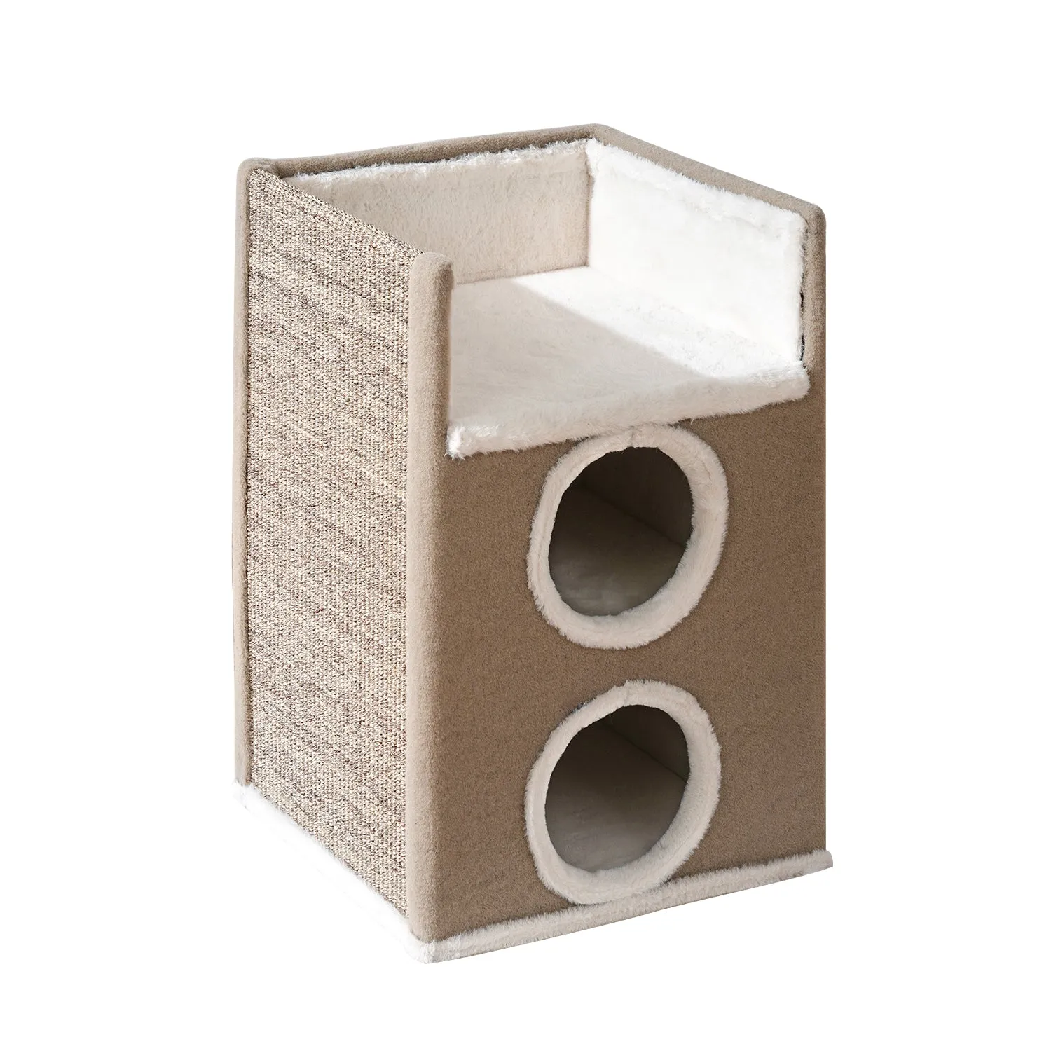 Snow-topped Sisal Bucket Multi-cat Sharing Large Litter Box