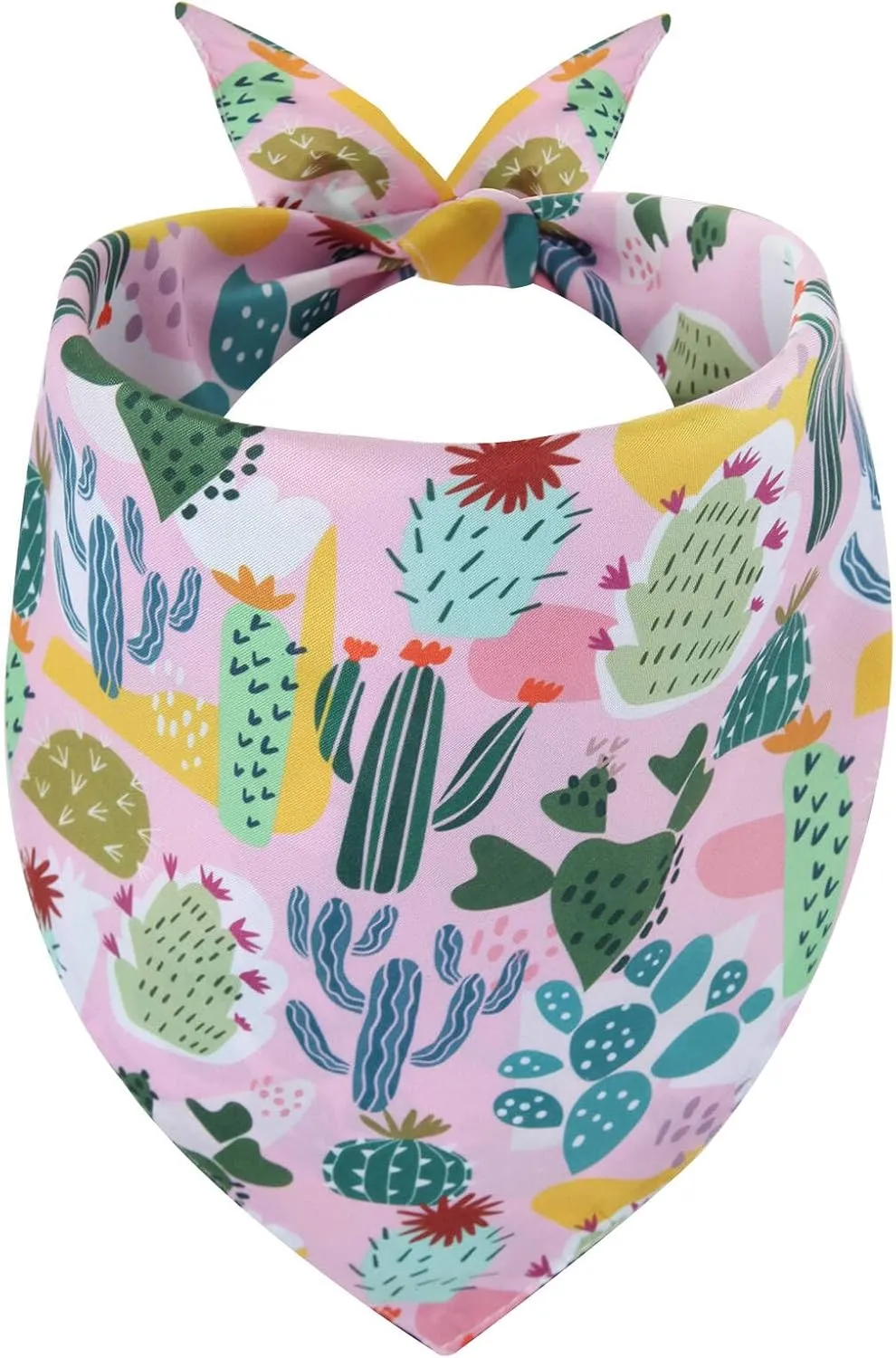 Spring Summer Dog Bandana-1PCS Tropical Plant Printing Dog Scarf Triangle Adjustable Breed Puppy Bandana Bib Handkerchief for Large Medium Girl Boy Dogs Pets Gift
