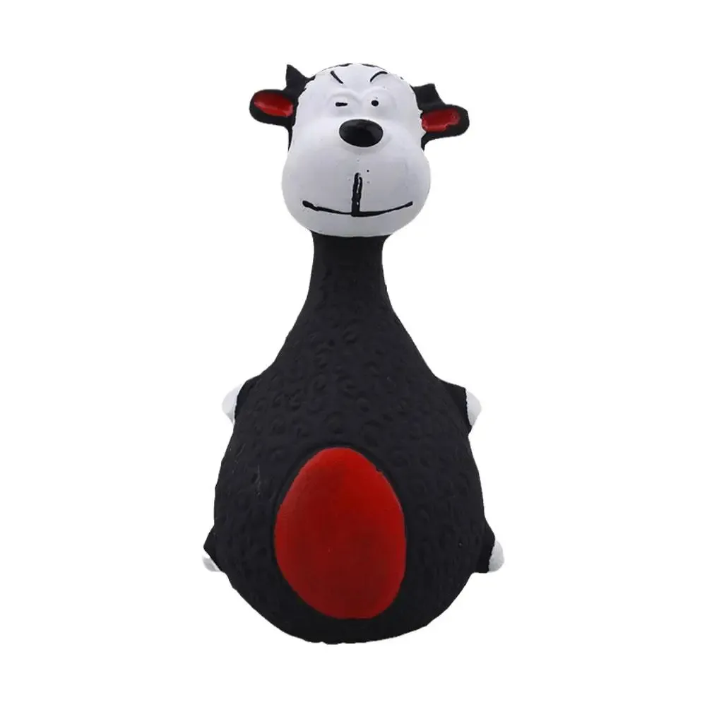 Squeaky Sound Dog Toy - Interactive Latex Animal Chew Toy for Small and Large Dogs (Elephant, Cow, and Dog Designs)