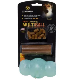 Starmark Treat Crunching Multiball Treat Dispenser, Green, Large 9.5 in
