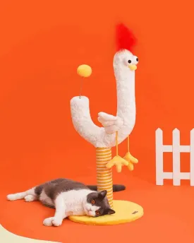 Striped Chicken Scratching Post: The Perfect Play & Rest Solution for Your Feline