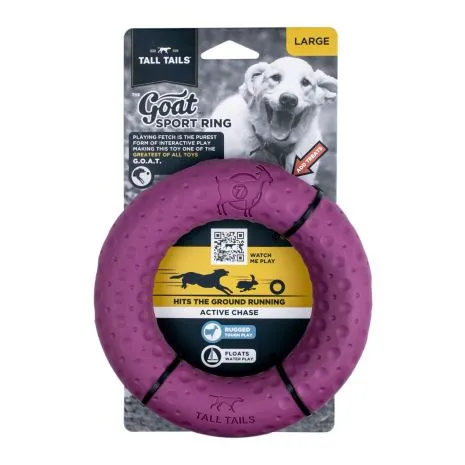 Tall Tails GOAT Sport Rings Durable Interactive Dog Toy