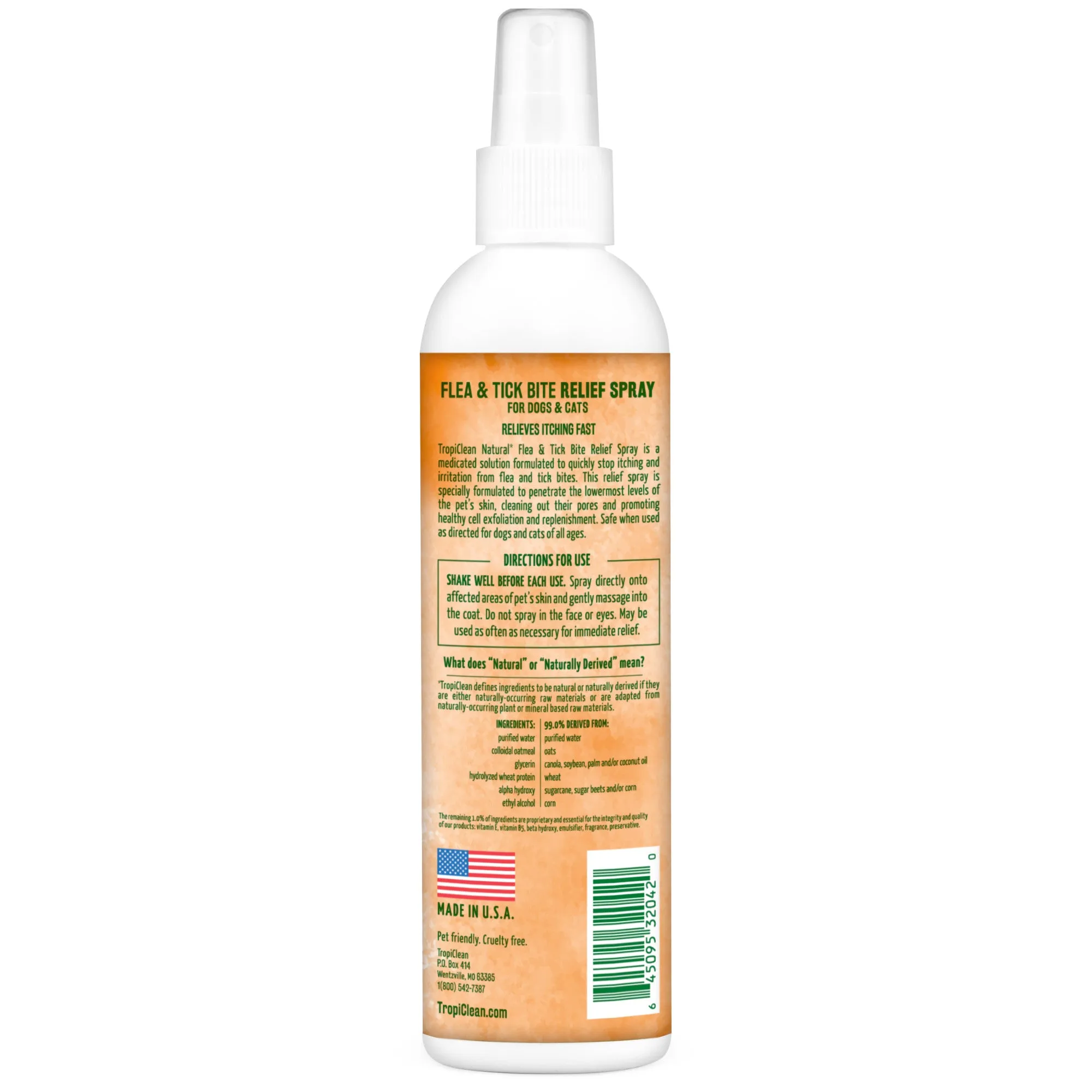 TROPICLEAN FLEA & TICK BITE RELIEF SPRAY FOR PETS