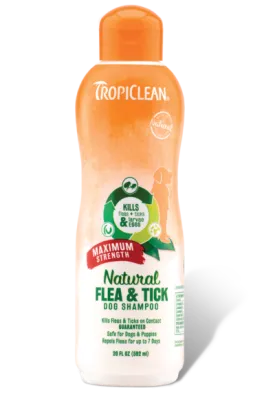Tropiclean Natural Flea & Tick Maximum Strength Dog Shampoo