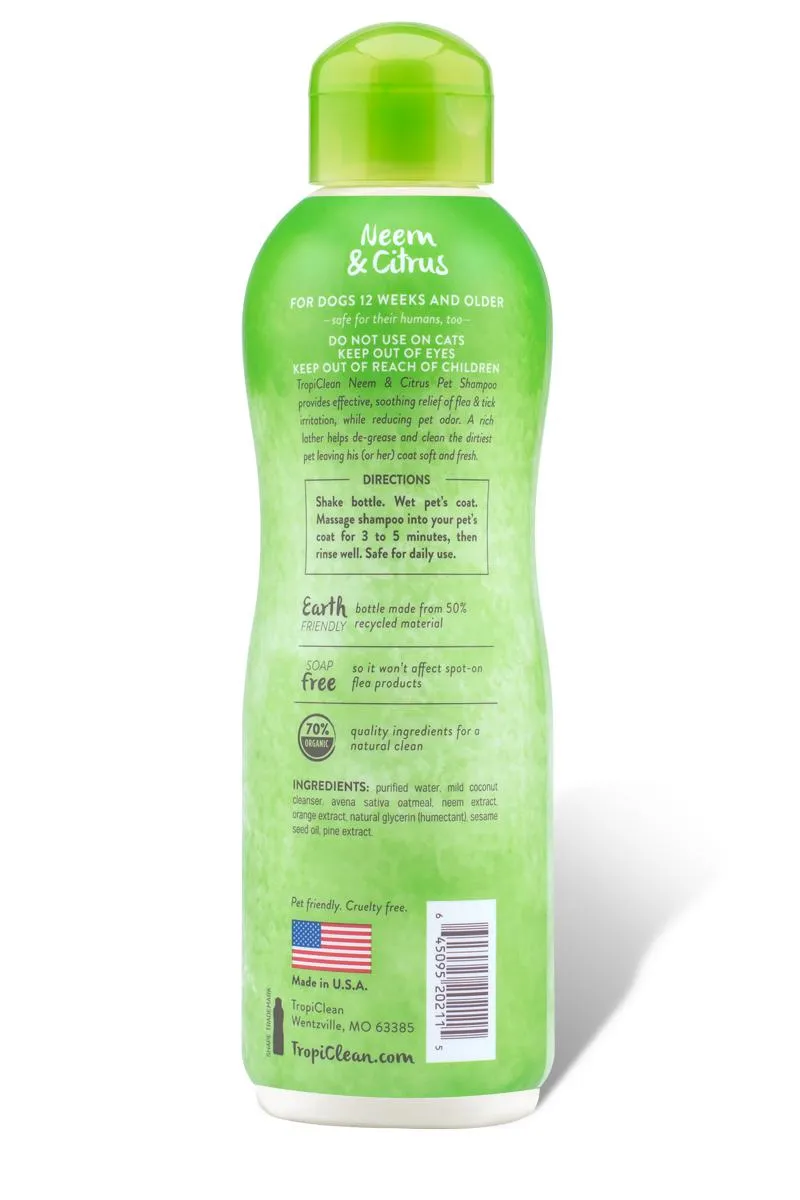 TropiClean Neem & Citrus Itch Relief Shampoo for Dogs