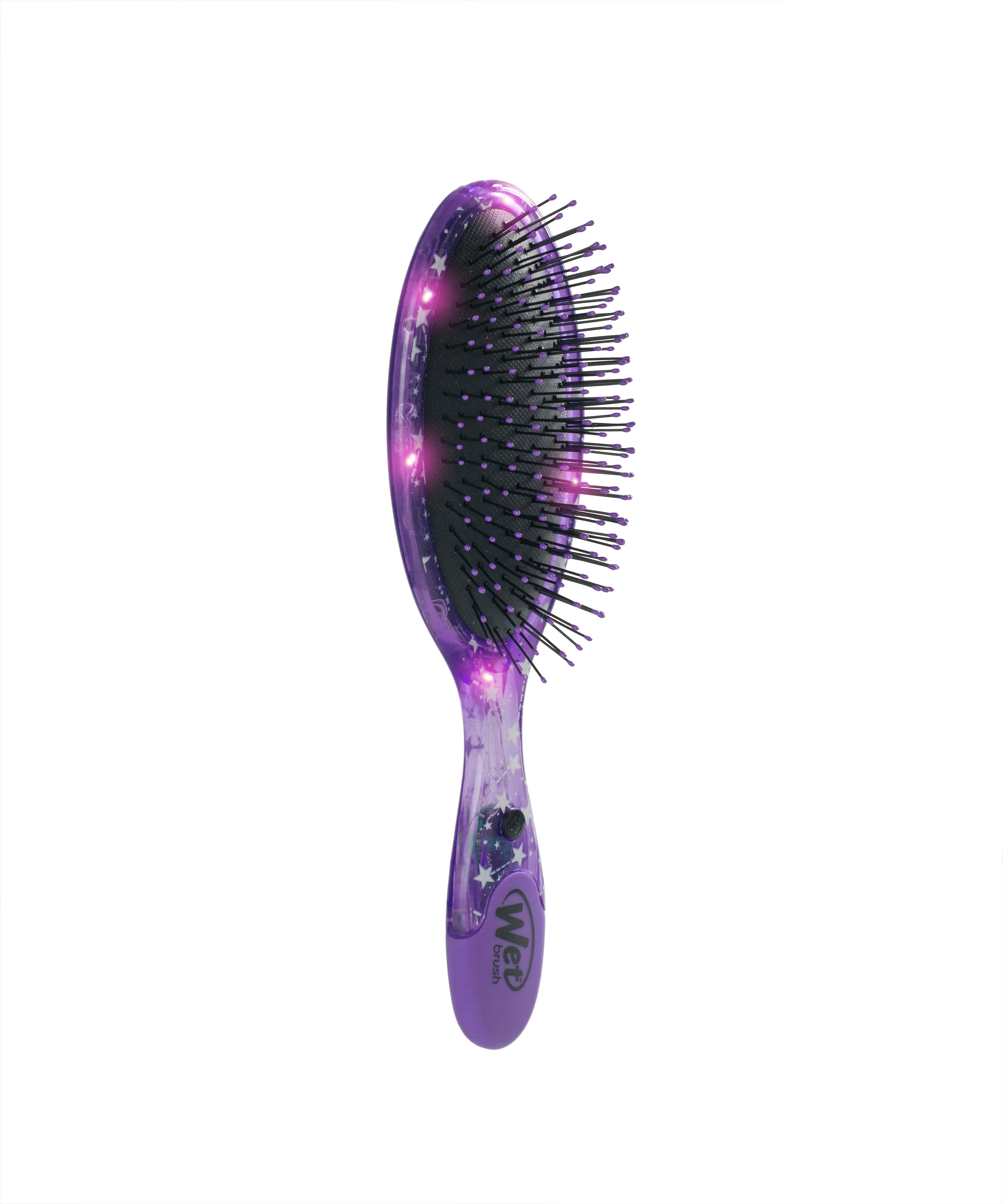 Wet Brush Hair Galaxy Lights Light Up Original Detangler - Purple Stars
