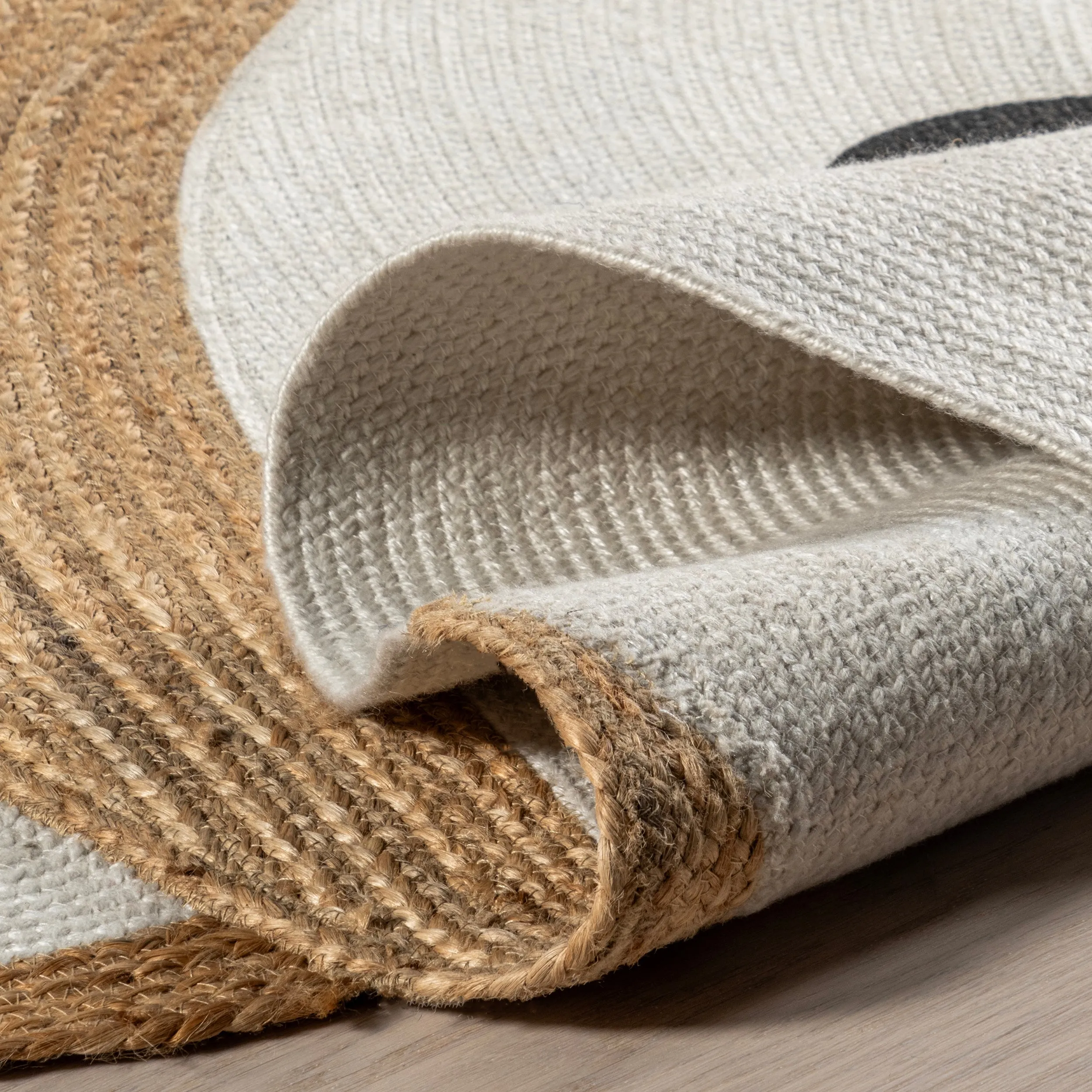 Weylyn Monkey Handwoven Kids Jute Area Rug