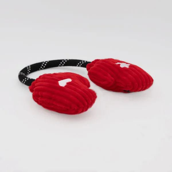 ZippyPaws Dog Toy Holiday RopeTugz Mittens